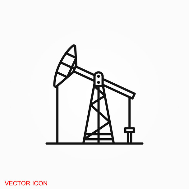 Olaj szivattyú ikon logo, design vektor előjel - Vektor, kép