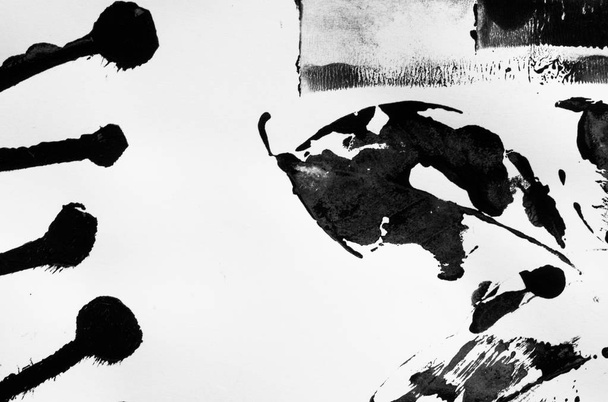 pintura abstracta, blanco y negro
 - Foto, imagen