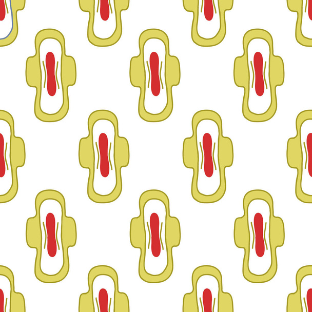 serviette hygiénique motif de doodle sans couture
 - Vecteur, image