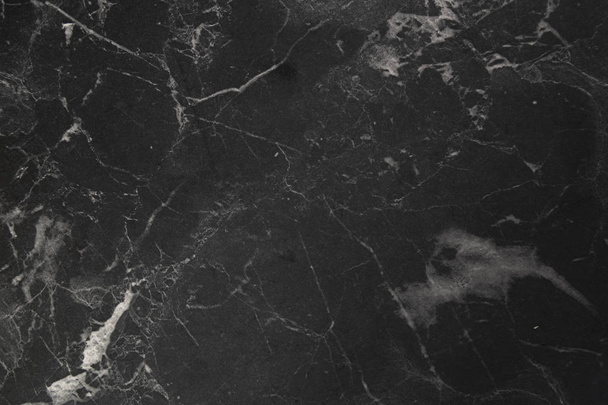 Černý mramor přírodní vzor pro pozadí, abstraktní černá a bílá - Fotografie, Obrázek
