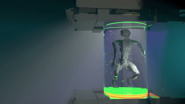 Extraterrestre morto em um tubo
 - Filmagem, Vídeo