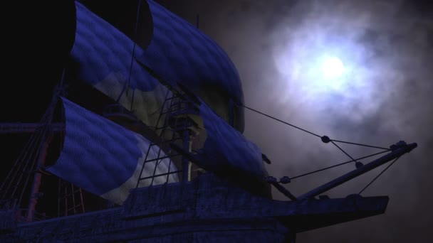 夜の帆船 - 映像、動画