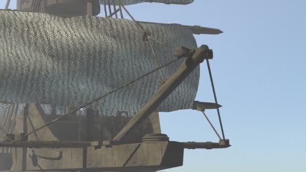 Segelschiff im Nebel - Filmmaterial, Video