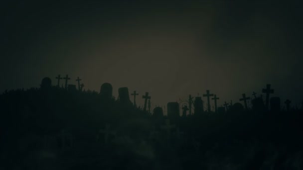 Félelmetes temető-köd és a Lightning Storm - Felvétel, videó