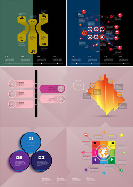 Infografische Vektorelemente für geschäftliche Illustration - Vektor, Bild