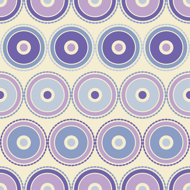 Polka dot seamless pattern. Mosaic of circles, stripes and dots. Geometric background. Can be used for wallpaper, textile, invitation card, web page background. - Vecteur, image