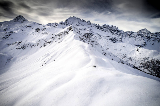 winter Alpine Aerial view - Photo, Image