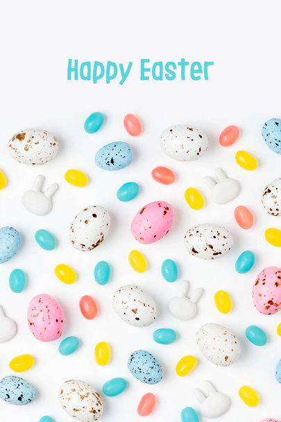 Stylish Candy background  in pastel colors, Easter concept - Fotografie, Obrázek