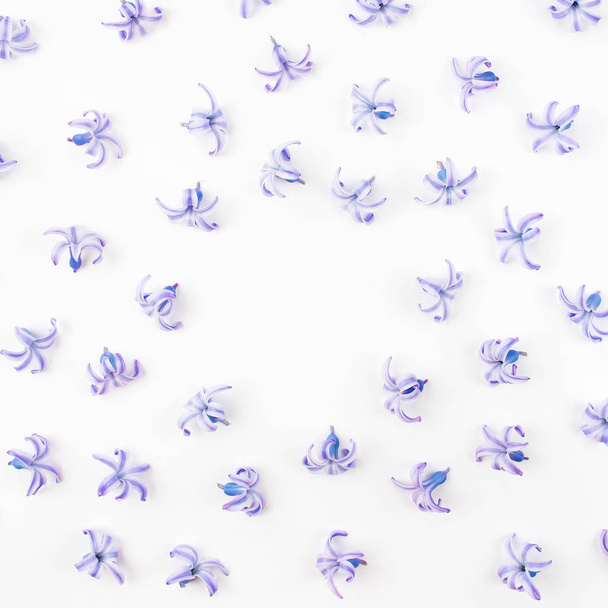 Background made of blue first spring flowers with copy space - Fotó, kép