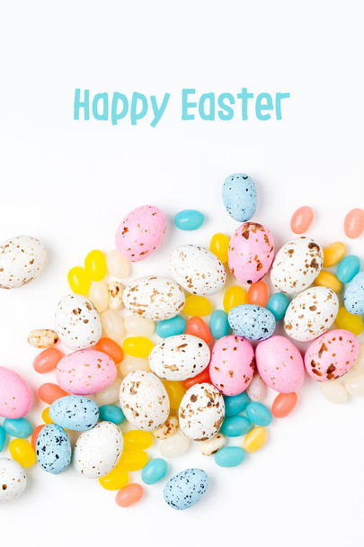 Stylish Candy background  in pastel colors, Easter concept - Fotografie, Obrázek