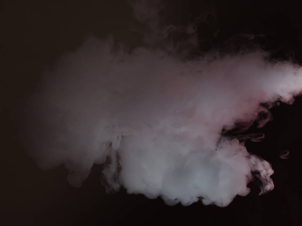cloud of White smoke on black background  - Valokuva, kuva