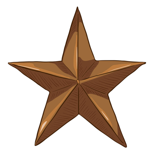 Vector Cartoon Bronze Star - Vector, Image