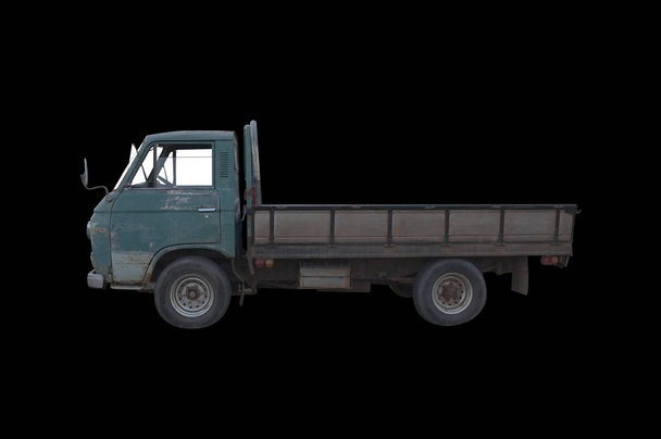 Παλιό πράσινο φορτηγάκι - Φωτογραφία, εικόνα