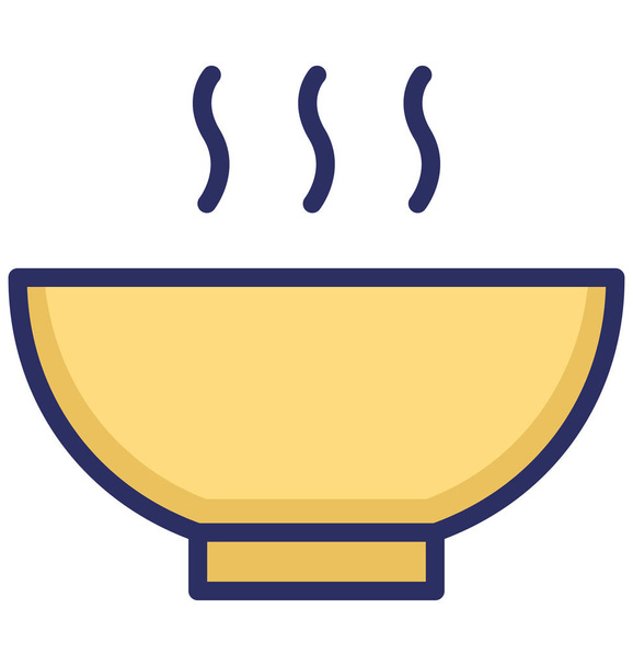 Soup isoliertes Vektorsymbol, das leicht verändert oder bearbeitet werden kann - Vektor, Bild