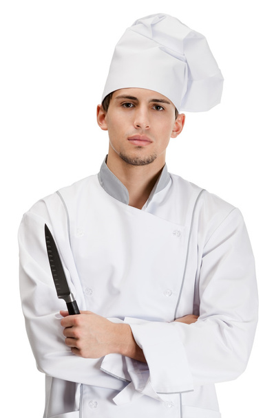 Cook hands knife - Φωτογραφία, εικόνα