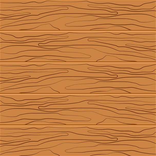Πέντε ξύλινες σανίδες σε επίπεδη σχεδίαση - Διάνυσμα, εικόνα