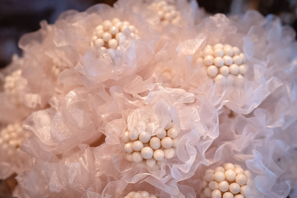 various wedding sweets, modern wedding decor. Tasty candy for brides - Foto, afbeelding