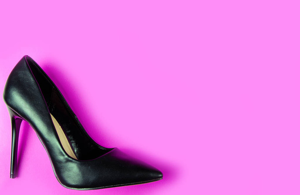 Black female high heel shoes - Photo, image