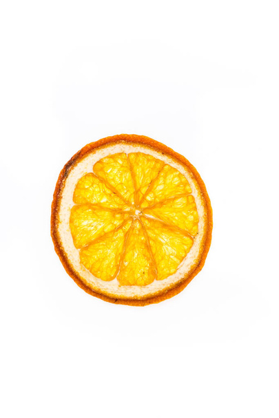 Corte de naranja aislado sobre fondo blanco
 - Foto, Imagen