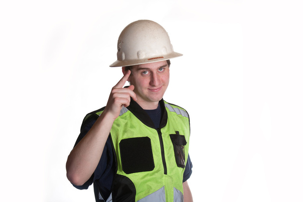Construction Worker in safety jacket - Foto, Bild