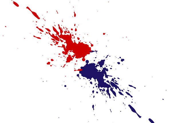 vector abstracto salpicadura diseño de color rojo y azul. ilustración vector diseño
. - Vector, imagen