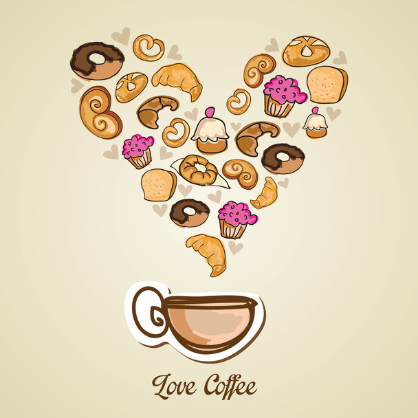 Coffee Icons - Vetor, Imagem