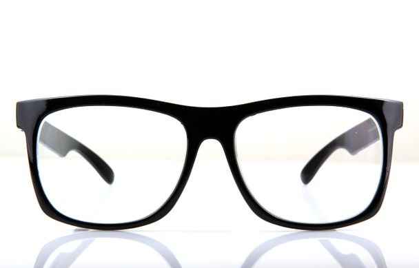 Fekete szemüveg elszigetelt fehér - Fotó, kép
