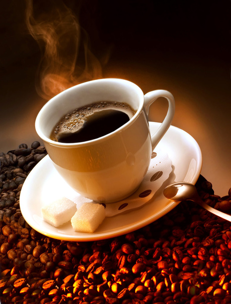 Kaffeetasse und Korn - Foto, Bild