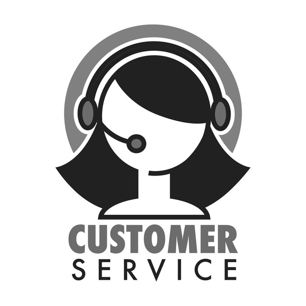 Kundendienst-Chat oder virtuelles Assistenzsymbol, Vektor - Vektor, Bild