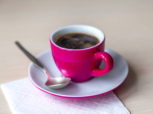 Cup with black coffee - Fotoğraf, Görsel