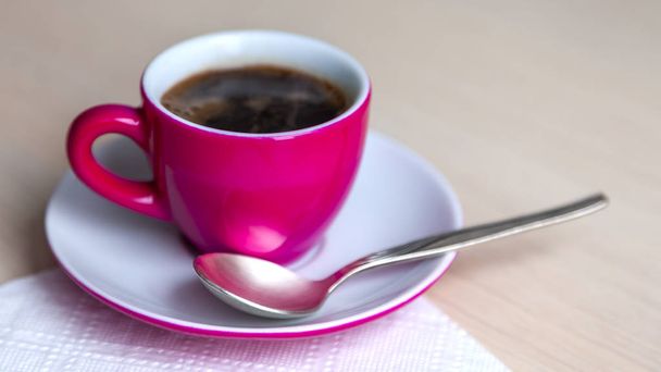 Cup with black coffee - 写真・画像