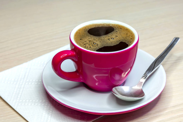 Cup with black coffee - Fotó, kép