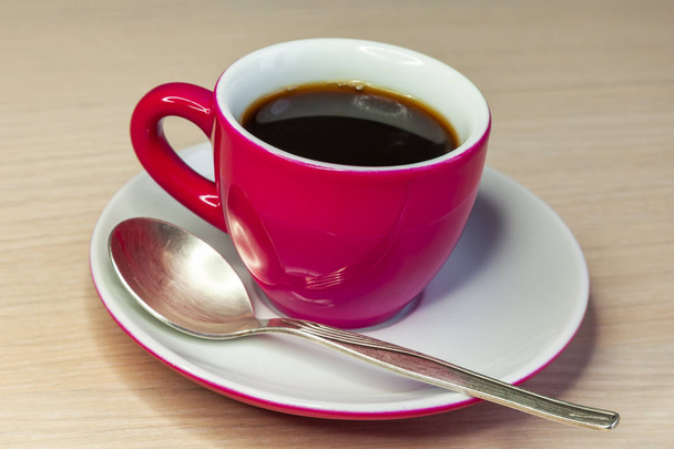 Cup with black coffee - Foto, afbeelding