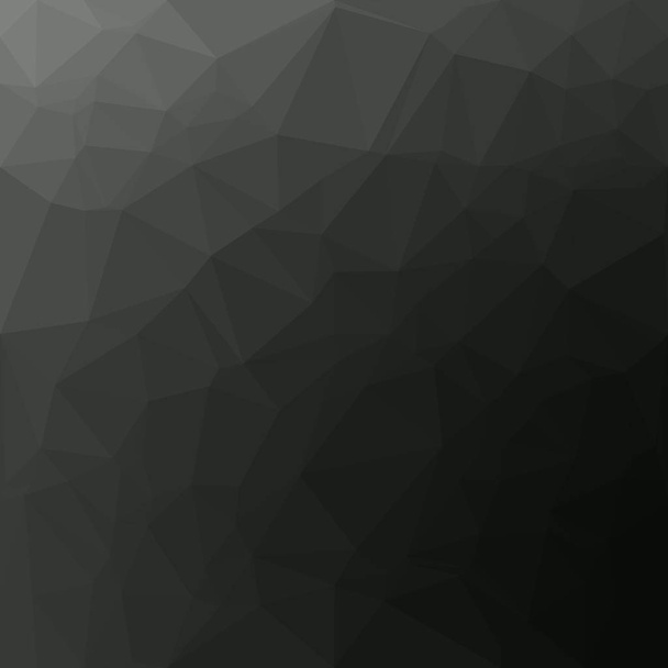 Black Polygonal Mosaic Background, Creative Design Templates - Vector, Image