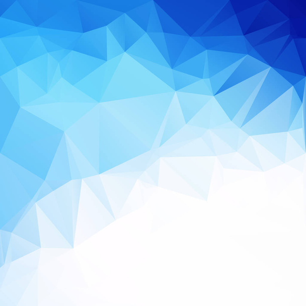 fondo de mosaico poligonal azul, plantillas de diseño creativo - Vector, Imagen