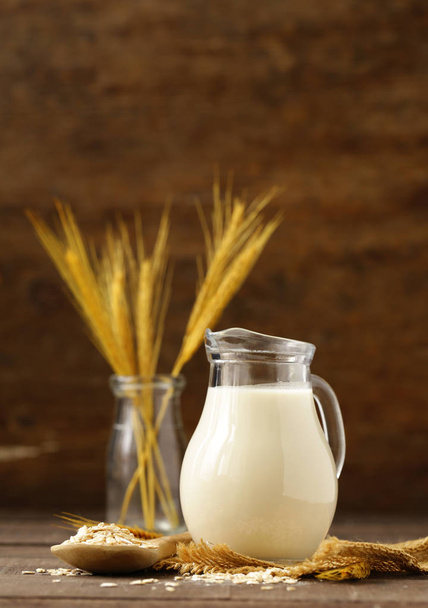 rostlinné mléko oves, bez laktózy - Fotografie, Obrázek