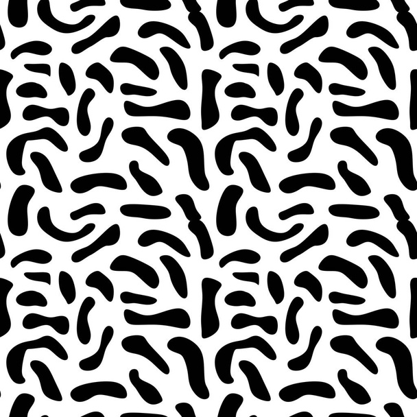 Camouflage black and white seamless pattern vector illustration design for fashion textile print and wrapping background. - Vector, imagen