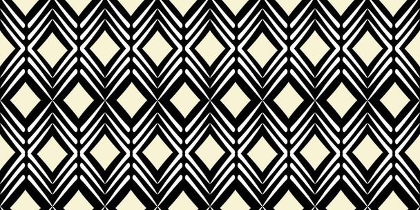 African tribal motif seamless pattern vector illustration trendy hand drawn ready for print - Vetor, Imagem