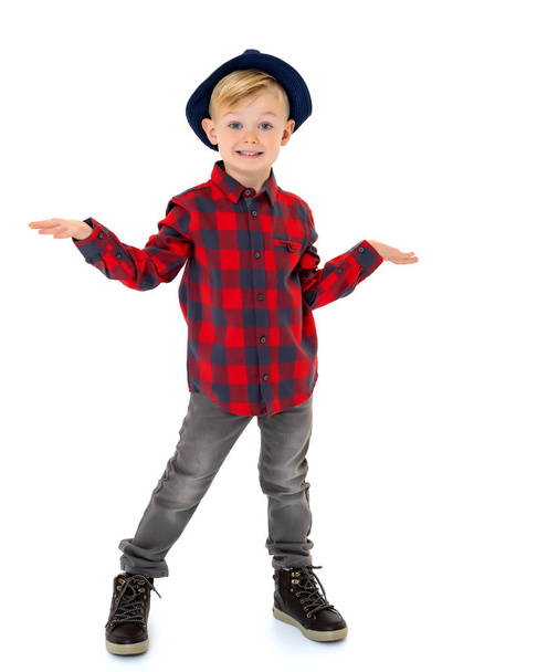 Little boy in a hat. - Fotografie, Obrázek