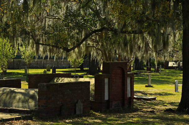 Hřbitov v centru města Savannah, Gruzie - Fotografie, Obrázek