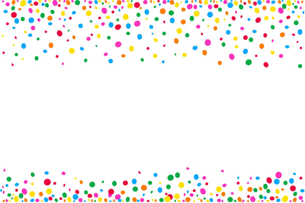 Horizontal texture of colored dots on top of space - Vector, Image
