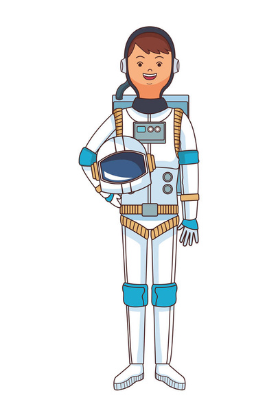 astronauta espacial cartoon corpo
 - Vetor, Imagem