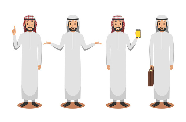 Arab üzleti karakter design 5 - Vektor, kép