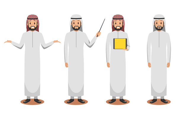 Arab üzleti karakter design 6 - Vektor, kép