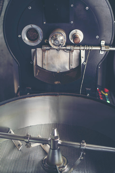 コーヒー豆冷却シリンダー、ローストマシン - 写真・画像