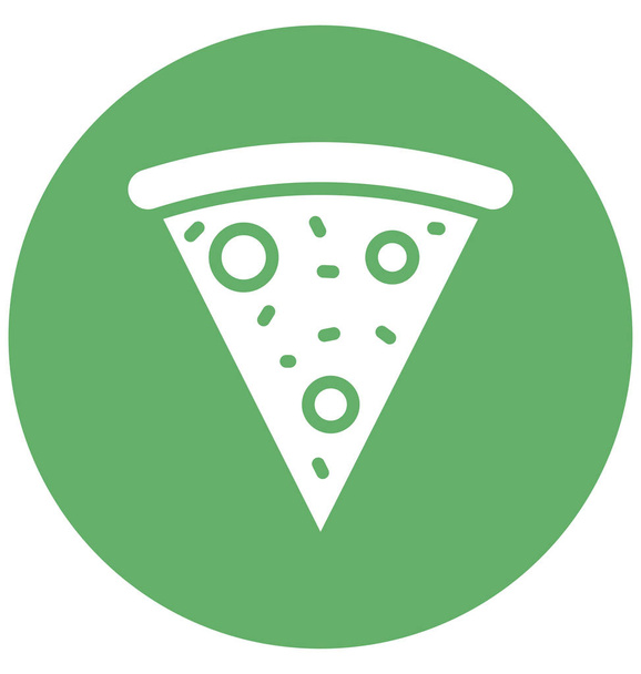 Ícone de vetor isolado de pizza que pode ser facilmente modificado ou editar
 - Vetor, Imagem