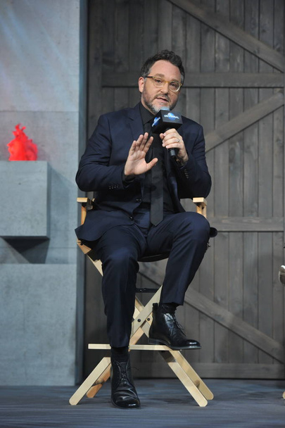 American director Colin Trevorrow speaks during a press conference for his movie "Jurassic World" in Beijing, China, 26 May 2015. - Photo, image
