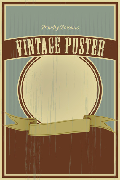 Vintage poster - Διάνυσμα, εικόνα