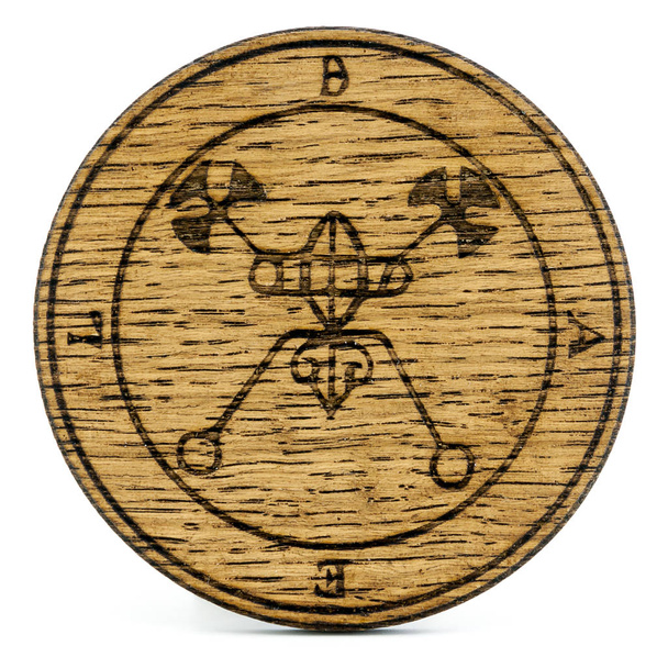 Ouija Board, sárga, fehér alapon - Fotó, kép
