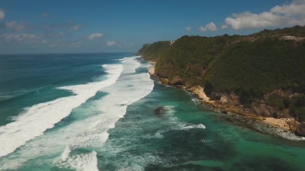 Aerial view beautiful beach. Bali,Indonesia. - Footage, Video